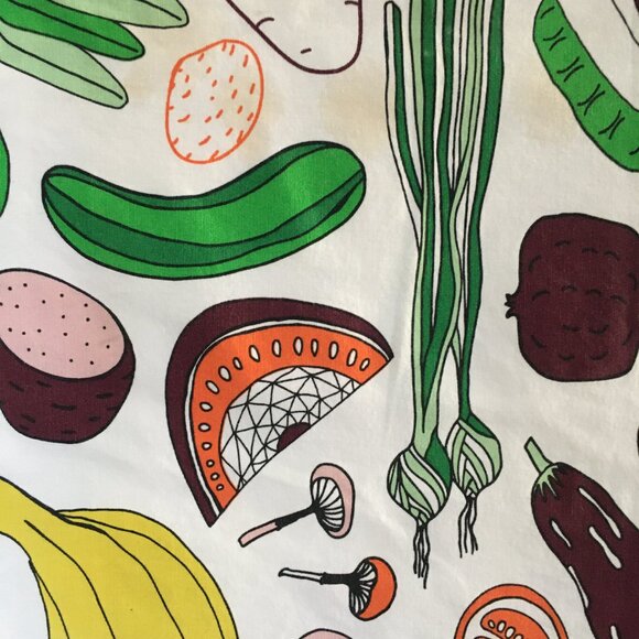 IKEA Paulin Machado Colourful Veggies 2014 Large Fabric Material Panel - Picture 8 of 14